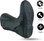 PROFIRST Motorbike Men’s Long Ankle Boots Motorcycle Waterproof Anti Slip Rubber Soul Boots Armored and Racing Shoes - Image 3