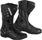 PROFIRST Motorcycle Boots for Men Comfortable Fit Riding Armored Boots with Zipper, Anti-Slip Sole, Reinforced Street Racing Shoes