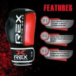 Rex Sports Punching Bag Gloves, Sparring Gloves, Boxing Gloves for Boxers, Boxing Wear Boxing Gloves, Training Gloves Mitts for Sparring, Kickboxing - Image 2