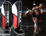 Rex Sports Shin Guards for Muay Thai, Kickboxing, MMA Fighting and Training, Instep Leg Protector Foam Pads for Martial Arts, Sparring, Protective Gear for BJJ and Boxing - Image 3