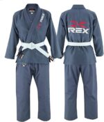 Rex Sports Brazilian Jiu Jitsu, for Men and Women BJJ Gi Grappling Kimonos Lightweight White Belt