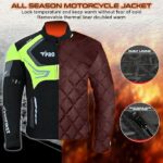 PROFIRST Men's & Women's Motorcycle Jacket, Windproof, Waterproof, Armored Riding Gear with CE Protection, All-Season - Image 5