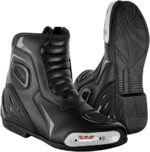 PROFIRST Short Ankle Leather Motorbike boots for men Motorcycle boots Protective Shoes for Riders