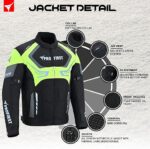 PROFIRST Men's & Women's Motorcycle Jacket, Windproof, Waterproof, Armored Riding Gear with CE Protection, All-Season - Image 3