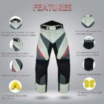 PROFIRST Motorbike Trouser Motorcycle Waterproof Removable Corduroy Textile Long Pants Armor Armored - Image 2